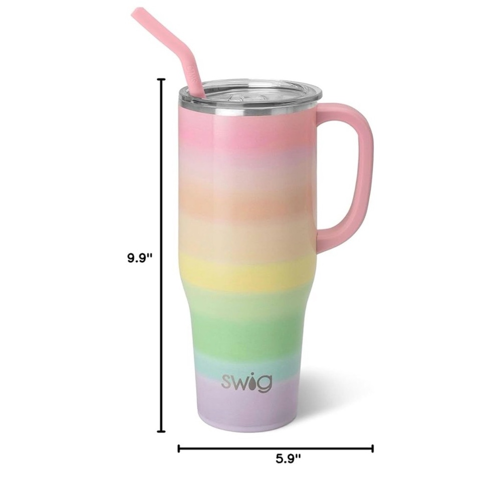 Swig Pastel Rainbow Tumbler - No Straw